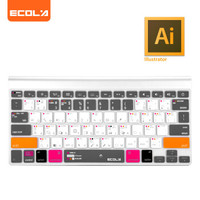 ECOLA 宜客莱 苹果笔记本导气式键盘膜Macbook/Pro/Air/iMac/Retina 13 15 17机型专用快捷键Ai版 EA011S
