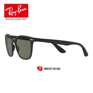 RayBan 雷朋Light Force系列轻质太阳眼镜男女偏光开车司机镜0RB4297 601S9A黑色镜框偏光绿色镜片 尺寸51