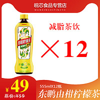 东鹏饮料由柑柠檬茶555ml*12瓶 油柑+柠檬 王炸组合杨紫代言