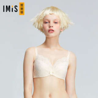 imi's 爱美丽 蕾丝之恋系列女士蕾丝有钢圈薄模杯聚拢文胸