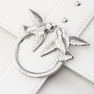 PINKO 品高 女士皮质链条单肩包1P21LYY65Z 中号