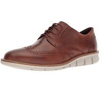 ecco 爱步 Jeremy Hybrid 男士休闲皮鞋 Cognac Wingtip US6-6.5