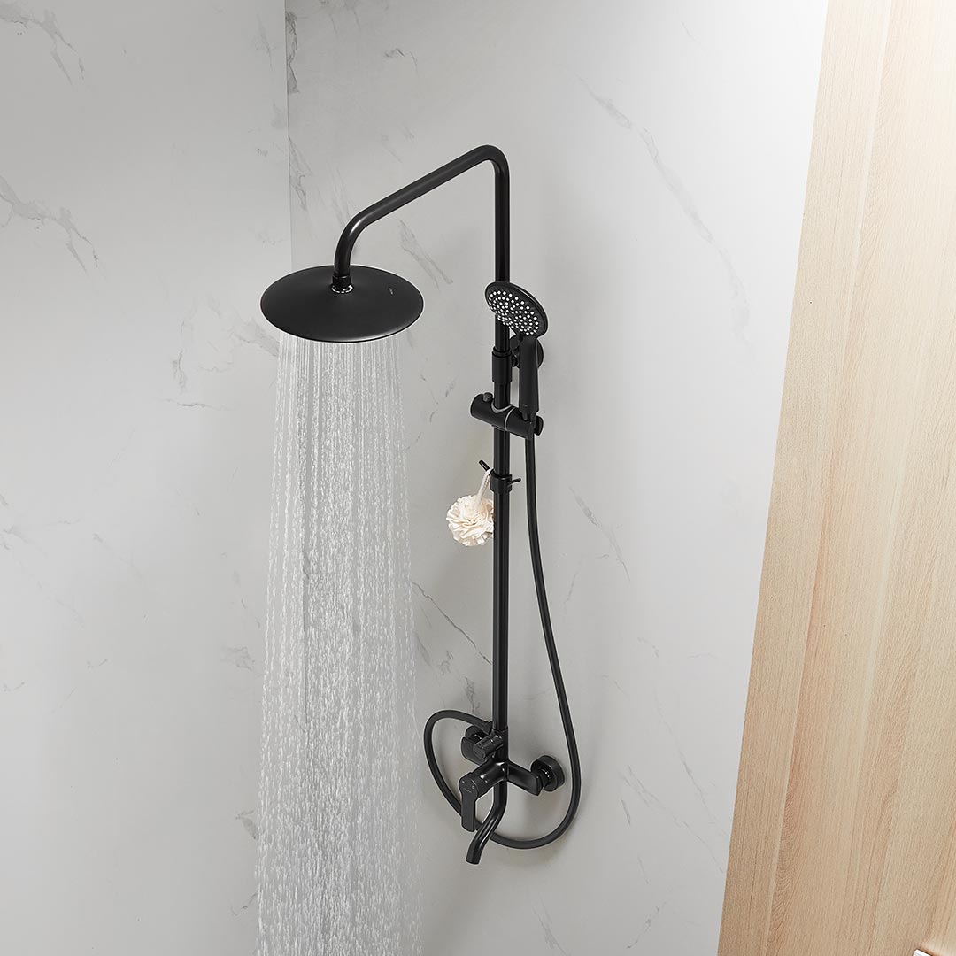 huida 惠达卫浴 hwb5011-p01bk 淋浴花洒 黑色