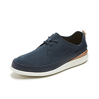 clarks 其乐 Pitman Free 261234867 男款系带低帮鞋 海军蓝 39.5