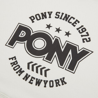 PONY【许佳琪同款】卫衣男女连帽套衫2020年春季新品经典款休闲运动服情侣上衣01U2HA34 白色 XL（185/104A）