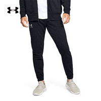 安德玛官方UA Speckled Fleece男子运动长裤Under Armour1355631 黑色001 M