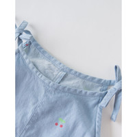 davebella戴维贝拉 DBW14173-2 2020夏款新品新生儿服装婴儿连体衣女宝宝哈衣 天蓝色 80cm(建议身高73-80cm)