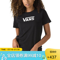 vans范斯T恤女圆领纯棉纯色简约短袖上衣3940472 Black X Small
