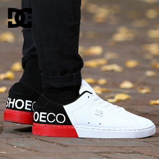 DCSHOECOUSA板鞋男时尚新品潮牌运动休闲鞋ADYS100479 白黑夹色WBD 44