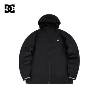 DCSHOES PRACTIVE秋冬新款男子防风冲锋衣连帽薄外套 5410J906 黑色-BLK S