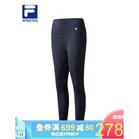 FILA ATHLETICS斐乐针织长裤2020夏季新款紧身裤健身运动裤瑜伽裤 传奇蓝-NV 170/70A/L