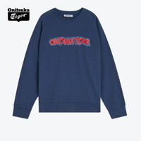 Onitsuka Tiger鬼塚虎 男子卫衣 圆领针织卫衣2181A348-002 海军蓝 L
