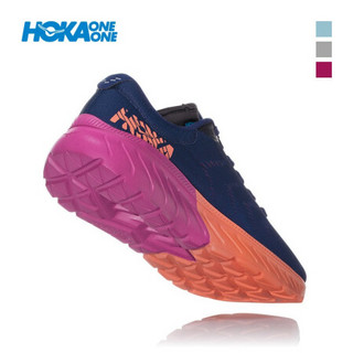 HOKA ONE ONE女马赫竞速型公路跑鞋Mach2轻便减震透气训练运动鞋 藏蓝 / 深紫红 US 6/ 230mm