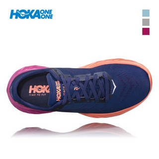 HOKA ONE ONE女马赫竞速型公路跑鞋Mach2轻便减震透气训练运动鞋 藏蓝 / 深紫红 US 6/ 230mm