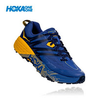 HOKA ONE ONE男飞速羚羊3快羚羊3减震平衡越野跑步鞋耐磨轻便缓冲运动 银河蓝/古金色 US 10.5 /285mm