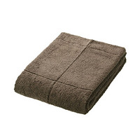 MUJI 棉绒 可再利用浴巾 中厚型 毛巾 毛巾纯棉 深棕色 70×140cm