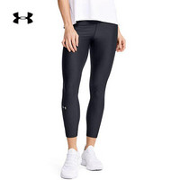 安德玛官方UA HeatGear Armour女子运动紧身裤Under Armour1355595 黑色002 XL