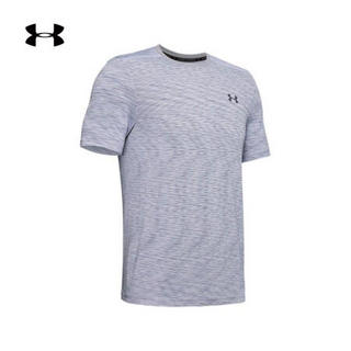 安德玛官方UA Seamless男子运动短袖T恤Under Armour1347751 灰色011 M