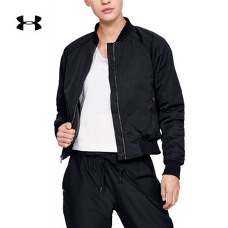 安德玛官方UA Move Light女子飞行员运动夹克Under Armour1346325 黑色001 S