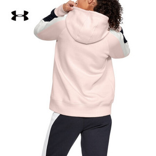 安德玛官方 UA Rival Fleece女子运动连帽卫衣 Under Armour-1348552 粉色676 XS