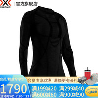 X-BIONIC 4.0阿帕尼美丽诺羊毛女士运动上衣长裤滑雪跑步保暖内衣 XBIONIC 上衣B026 黑/黑 L
