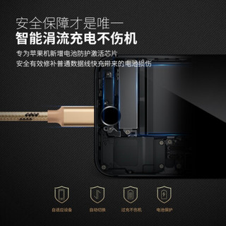 维肯 数据线手机快充充电器线适用苹果iPhoneXS/xr/x/6s/7plus/8p/ipad 幸运金-1.68米镀金加长升级款