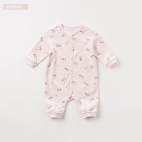 davebella戴维贝拉 DB9616-1 秋装新品新生儿婴儿衣服 男女宝宝连体衣长爬服 斑马印花 59cm(6M(建议身高52-59cm))