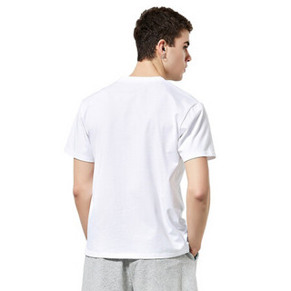 Kappa卡帕串标男款运动短袖休闲圆领T恤夏季印花半袖2020|K0A12TD29D 漂白-001 XL