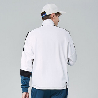 Kappa卡帕针织开衫2020新款秋季男运动卫衣休闲外套长袖开衫上衣K0A52WK70D 漂白-001 L