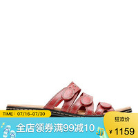 Clarks其乐女鞋拖鞋外穿沙滩鞋26100437 Red 5M