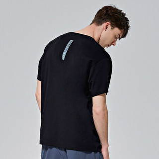 Kappa卡帕男串标运动短袖基础休闲T恤夏季圆领半袖图案衫2020新款|K0A12TD02F 黑色-990 XL