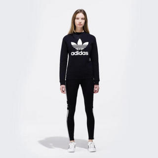 ADidas阿迪达斯女款纯棉T恤休闲运动长袖DV2612 Black 2XS