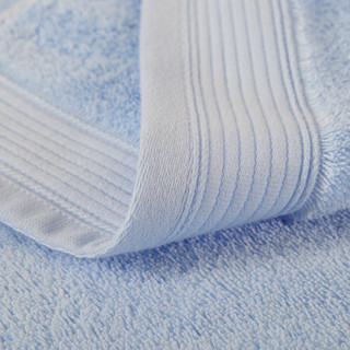 大朴家纺 精梳埃及纯棉加厚大浴巾 全棉素色浴巾 A类安全婴儿可用浴巾 蓝色 70*140cm
