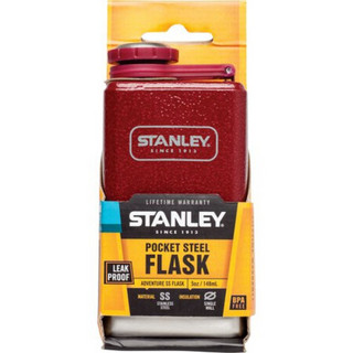 美国直邮 史丹利（STANLEY） 冒险不锈钢烧瓶，5盎司，绯红色