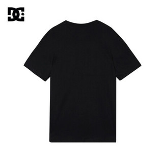 DCSHOECOUSA dc夏季短袖T恤男士运动纯棉黑白色圆领LOGOT恤衫 5226J708 黑色 M