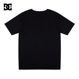 DCSHOES 2020春夏新款彩色LOGO印花男士纯棉短袖T恤GDYZT20107 黑夹色 M