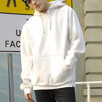 DCSHOES REVERSEHOODIE 19秋冬休闲运动男女情侣连帽加绒卫衣GDYFT18309 白夹色-WBB0 M