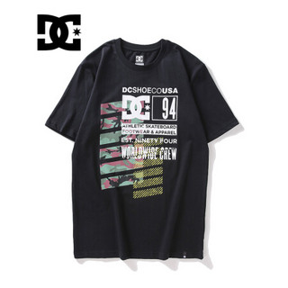 DCSHOECOUSA LINE TRACER SS T恤男短袖运动半袖 GDYZT19212 黑夹色-KVJ0 S