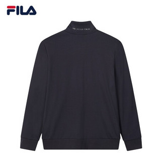 FILA 斐乐官方 男子针织外套 2020夏季新款休闲时尚运动外套男 传奇蓝-NV 170/92A/M