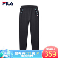 FILA（斐乐）官方女子针织长裤2020夏季新款卫裤时尚休闲裤束脚运动裤 传奇蓝-NV 170/70A/L