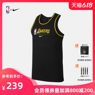 NBA-Nike 湖人队 男子篮球运动休闲无袖速干背心 BQ9344-010 图片色 M