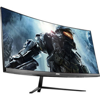 MSI 微星 PAG301CR 30英寸 VA 曲面 FreeSync 显示器 (2560×1080、200Hz、100%sRGB)