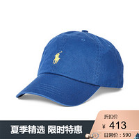 Ralph Lauren/拉夫劳伦男配 经典款斜纹棉布棒球帽50555 B28-蓝色 ONE