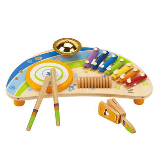 Hape早旋律乐队 敲琴台小木琴摇铃儿童益智玩具婴幼儿童宝宝3-6岁