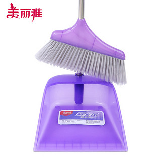 美丽雅紫旋风扫把畚斗组合 簸箕套装 不锈钢杆扫地卫生间笤帚扫帚