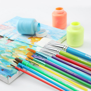 Crayola绘儿乐幼儿儿童画刷涂鸦工具创意画早教美术用品颜料笔刷