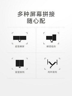 Loctek乐歌双屏显示器支架旋转桌面升降液晶电脑显示屏架底座挂架