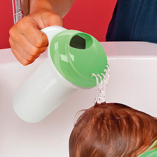意大利进口okbaby婴儿花洒浴勺水勺宝宝洗澡洗发戏水瓢儿童洗头杯