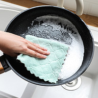 百露珊瑚绒双面吸水抹布加厚洗碗巾厨房洗碗布不掉毛吸水性好