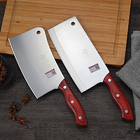 邓家刀 家用菜刀两件套刀具刀套装厨房砍骨厨具不锈钢龙水厨刀组合